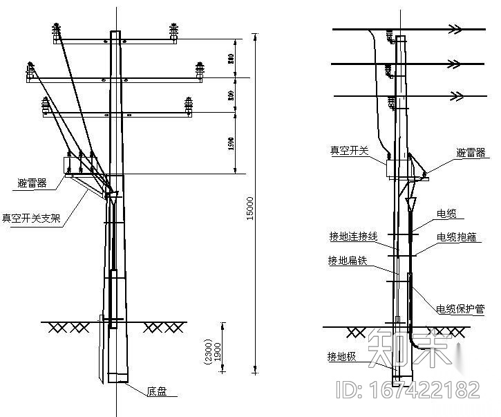 10KV及0.4KV线路工程常用详图施工图下载【ID:167422182】