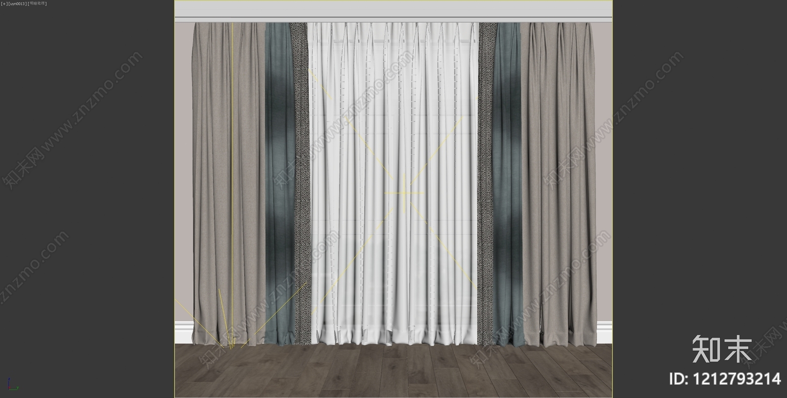 窗帘贴图下载【ID:1212793214】
