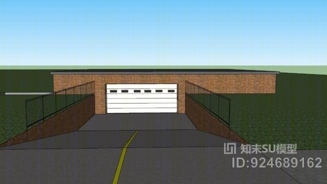 地下停车场SU模型下载【ID:924689162】