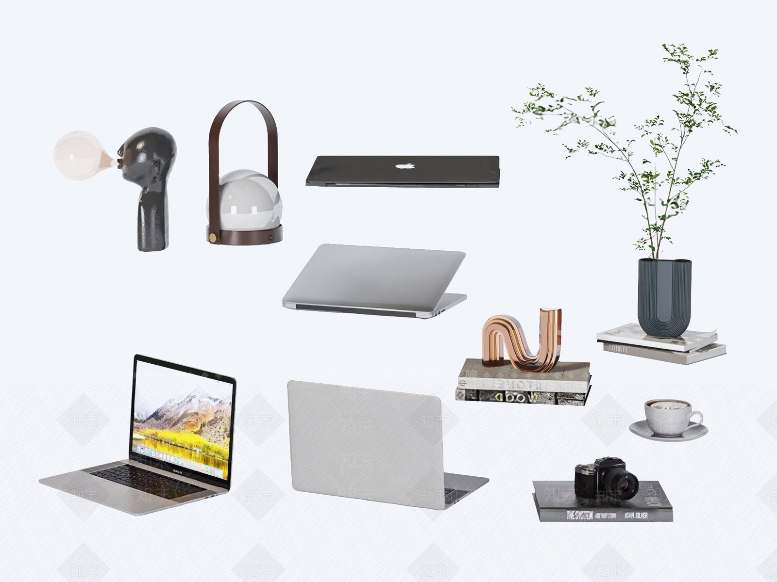 苹果笔记本电脑3D模型下载【ID:1103469392】