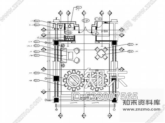 施工图江苏某度假酒店餐厅包房装修图施工图下载【ID:532007565】