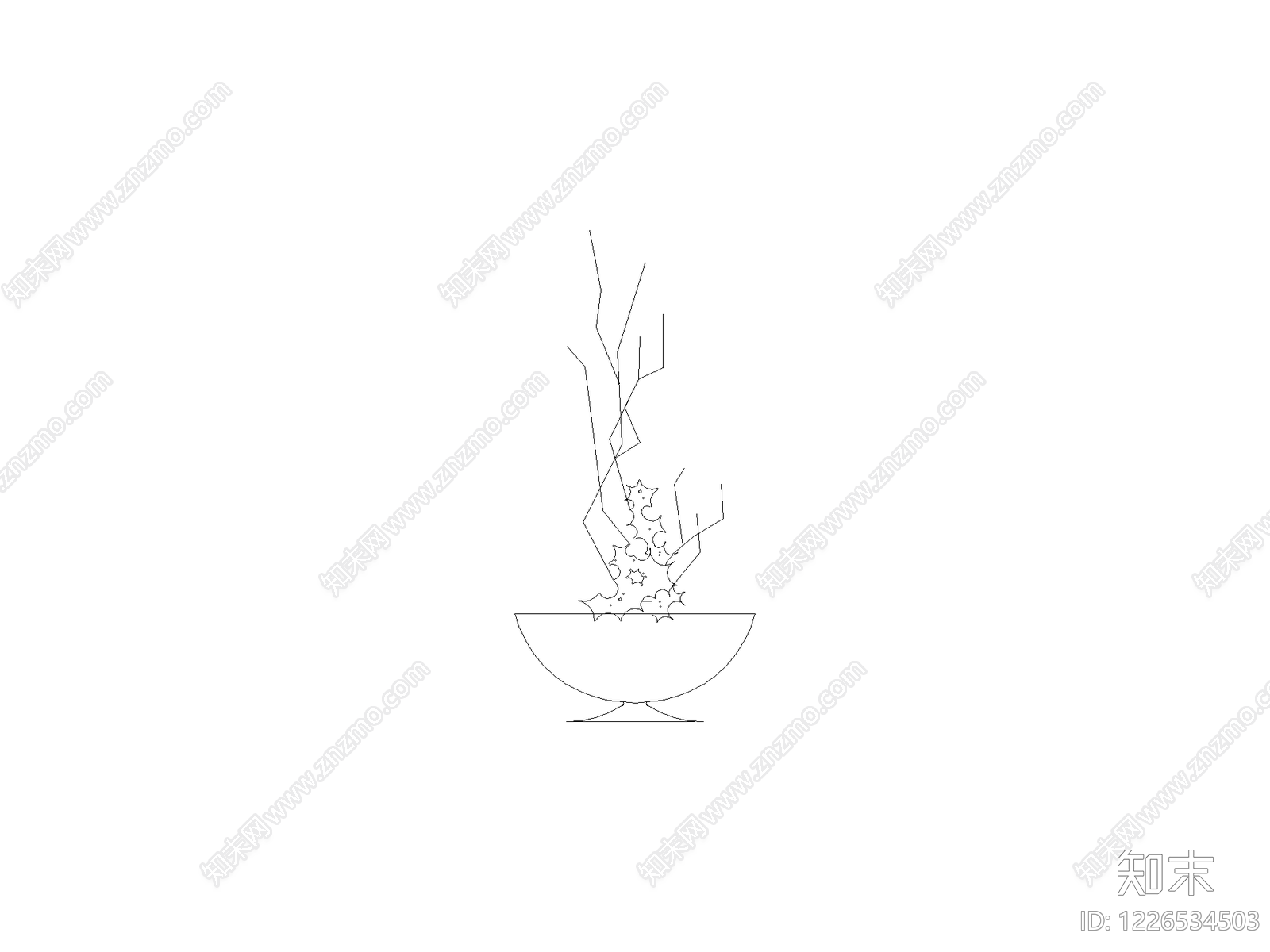 现代摆件CAD图纸