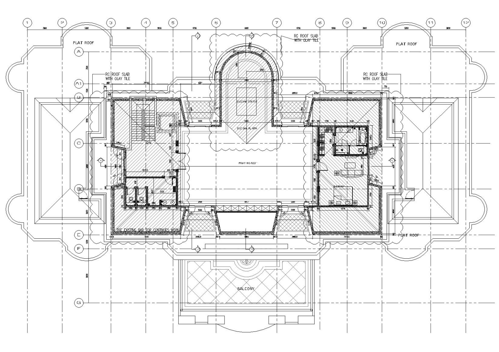 法国五层欧式独栋会所建筑施工图+实景图施工图下载【ID:160733131】