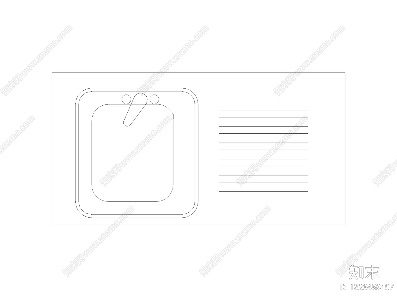 桌子cad施工图下载【ID:1226458497】