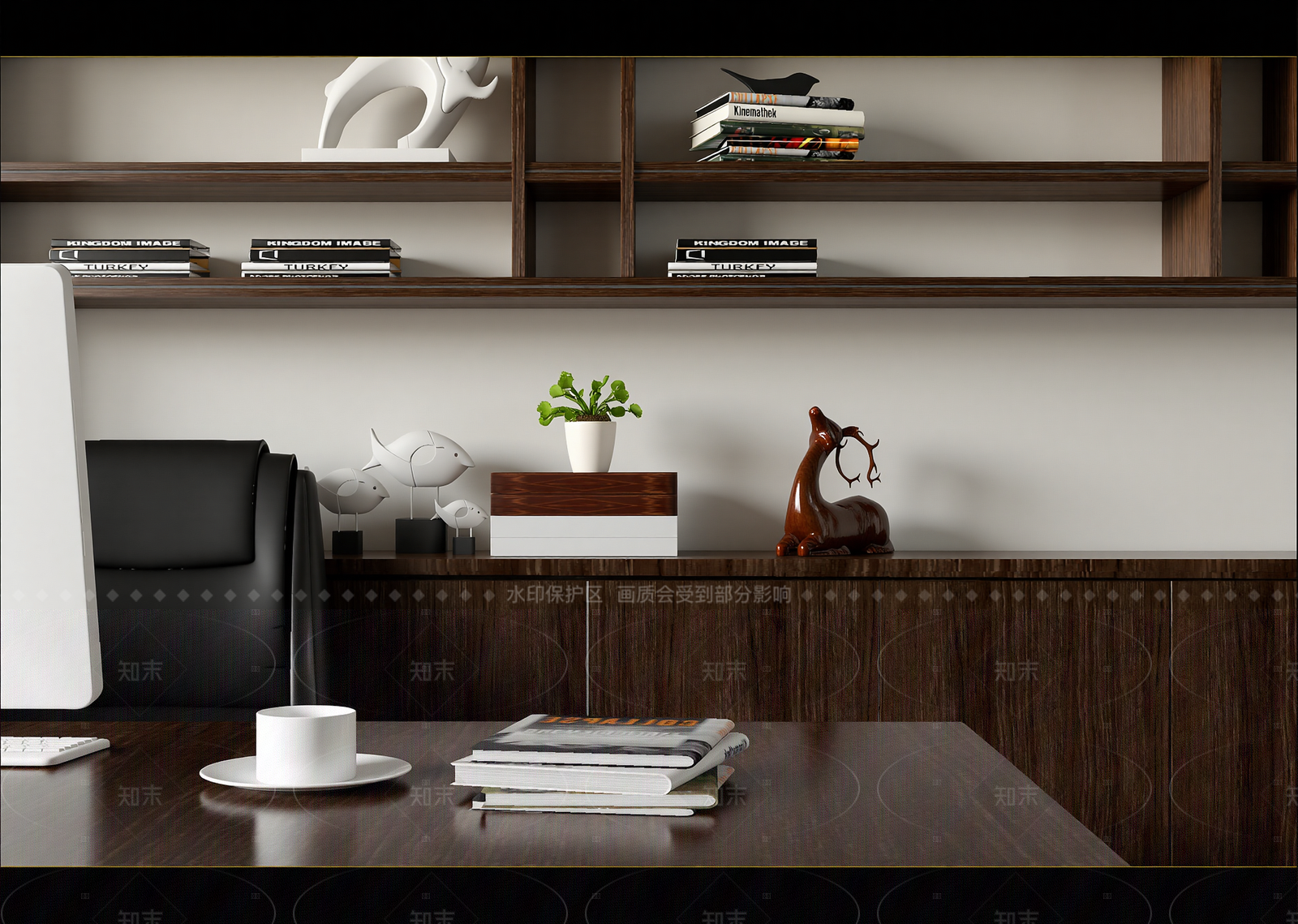 工业风办公室3D模型下载【ID:1214583437】