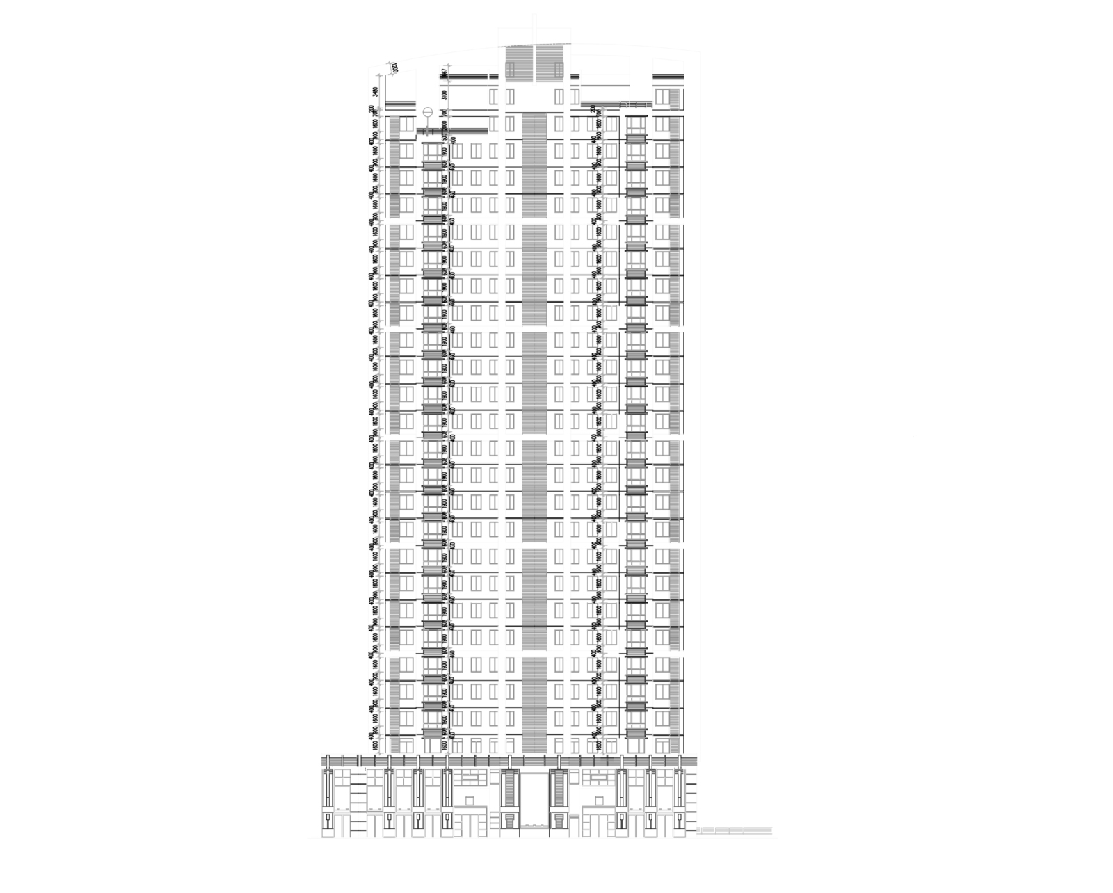 [重庆]高层万科住宅建筑终板施工图（全专业竣工图纸）施工图下载【ID:149858167】