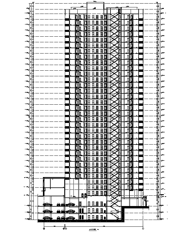 [重庆]高层万科住宅建筑终板施工图（全专业竣工图纸）施工图下载【ID:164874157】