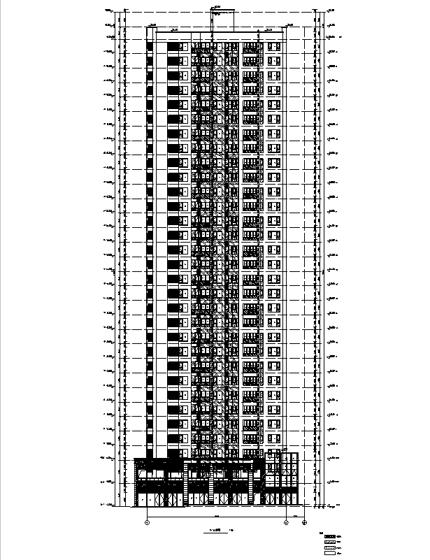 [重庆]高层万科住宅建筑终板施工图（全专业竣工图纸）施工图下载【ID:164874157】