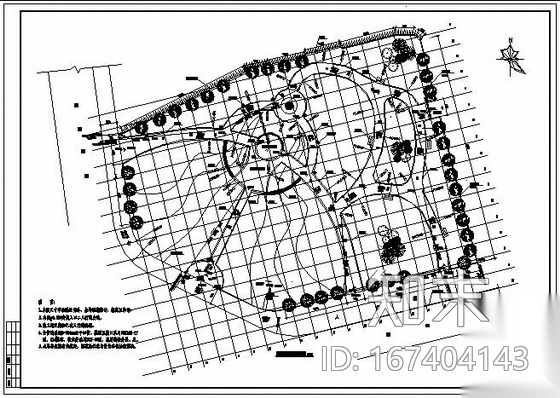某交叉口游园广场竖向排水设计施工图下载【ID:167404143】