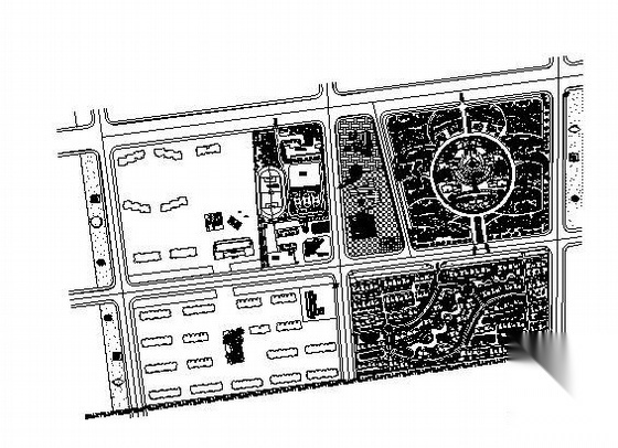 某小区规划布置图cad施工图下载【ID:161103131】