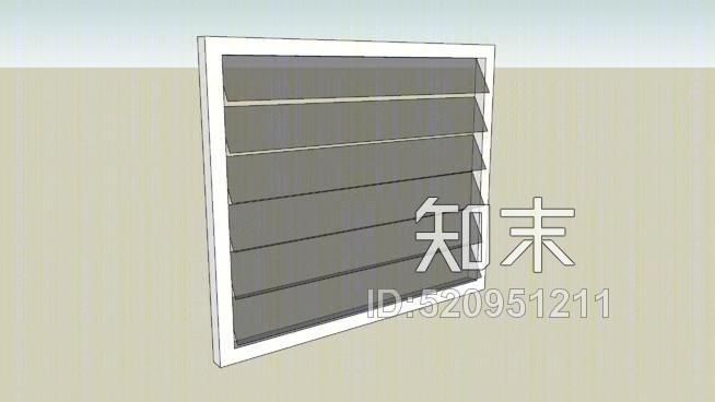 通风窗SU模型下载【ID:520951211】