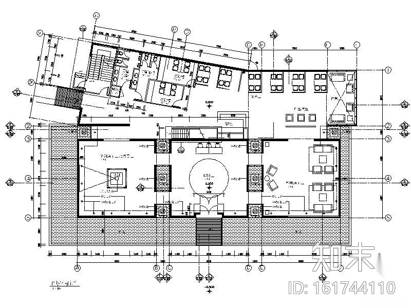 [北京]某售楼处施工图cad施工图下载【ID:161744110】