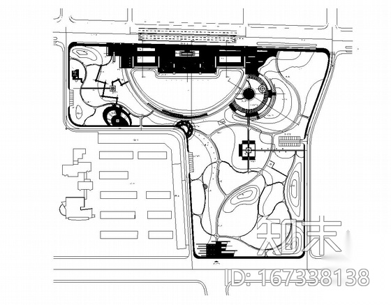 [江苏]城市公园园林绿化工程施工图施工图下载【ID:167338138】