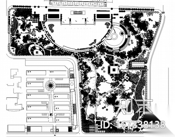 [江苏]城市公园园林绿化工程施工图施工图下载【ID:167338138】