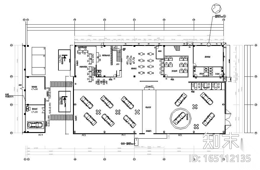一汽TOYOTA展厅设计图cad施工图下载【ID:165112135】