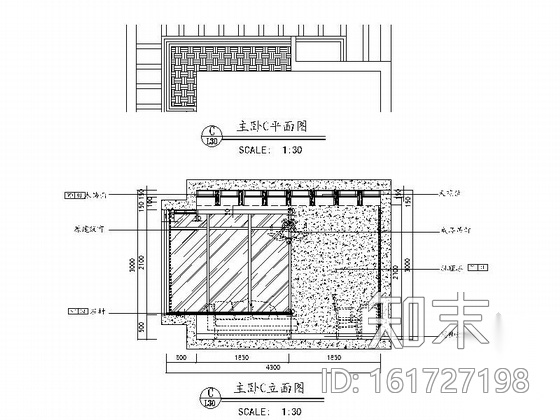 [深圳]双层别墅田园风格室内装修图（含效果图）cad施工图下载【ID:161727198】