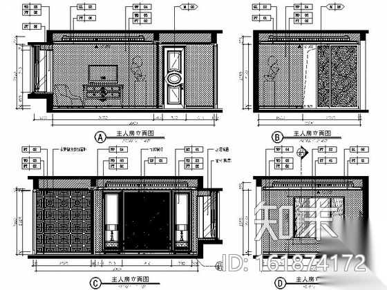 [南通]主题乐园欧式风格三居室装修图（含效果）cad施工图下载【ID:161874172】