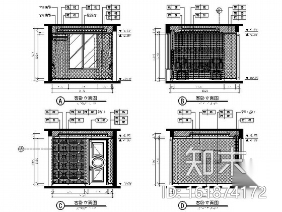 [南通]主题乐园欧式风格三居室装修图（含效果）cad施工图下载【ID:161874172】