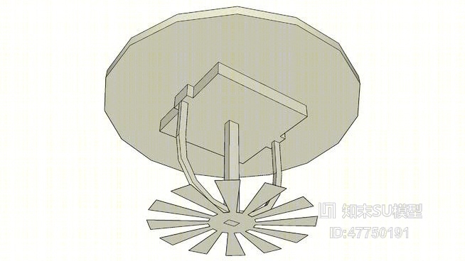 电风扇吊扇SU模型下载【ID:47750191】