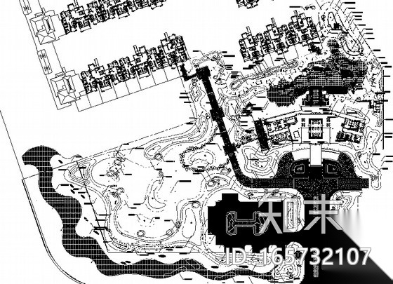 [海南]滨海居住小区园林景观全套施工图施工图下载【ID:165732107】