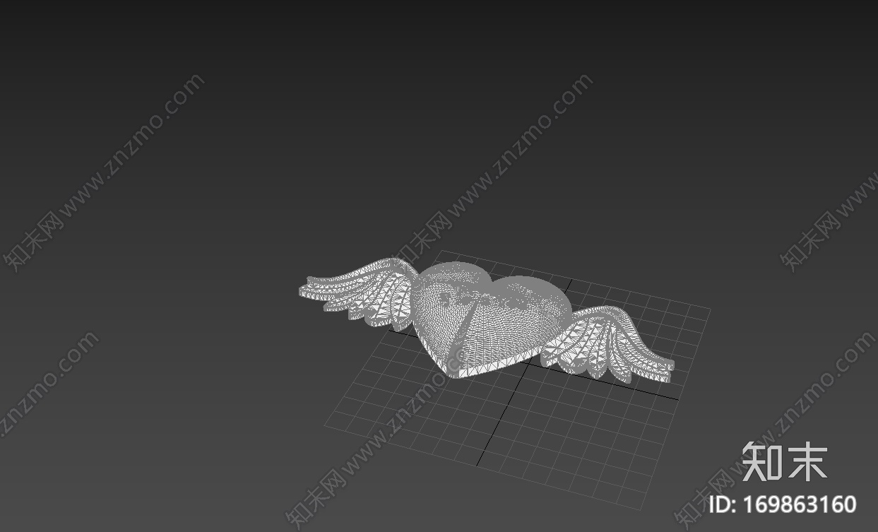 心翅膀3d打印模型下载【ID:169863160】
