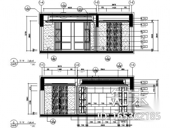 [广东]某国际公寓经典样板房施工图（含实景）施工图下载【ID:165362185】