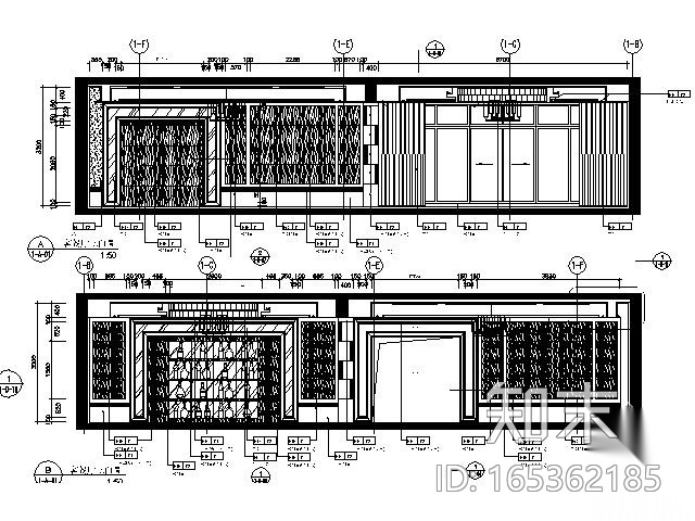 [广东]某国际公寓经典样板房施工图（含实景）施工图下载【ID:165362185】