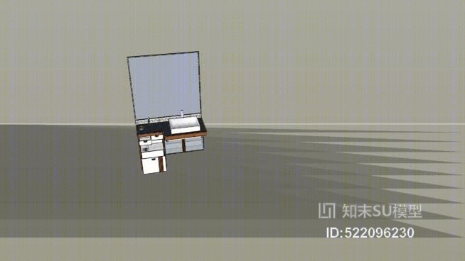 浴室柜SU模型下载【ID:522096230】