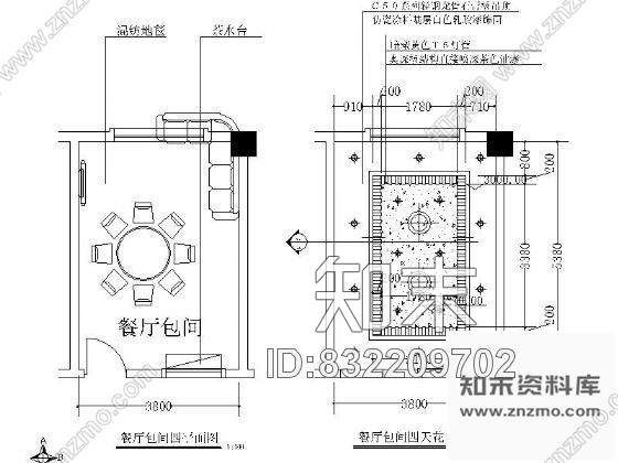 图块/节点20平方餐厅包间立面图cad施工图下载【ID:832209702】