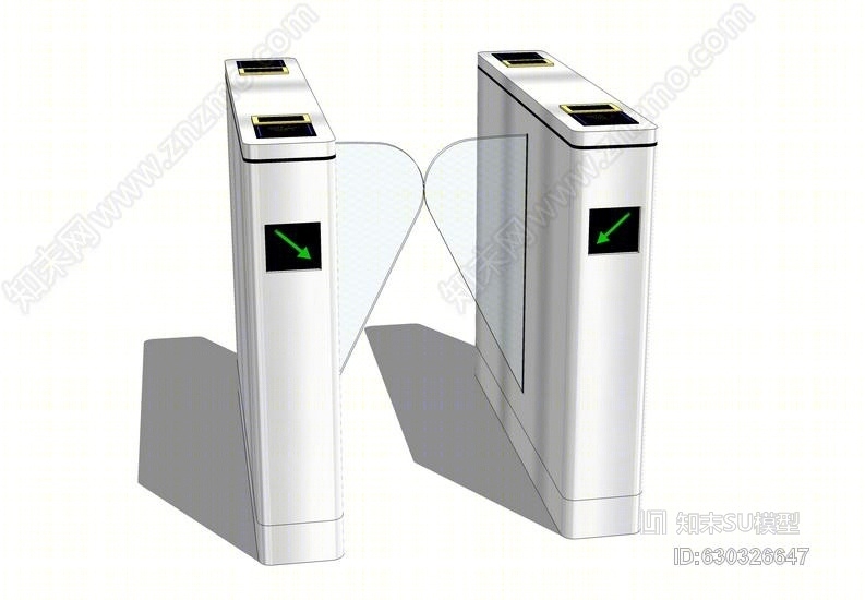 人行摆闸SU模型下载【ID:630326647】