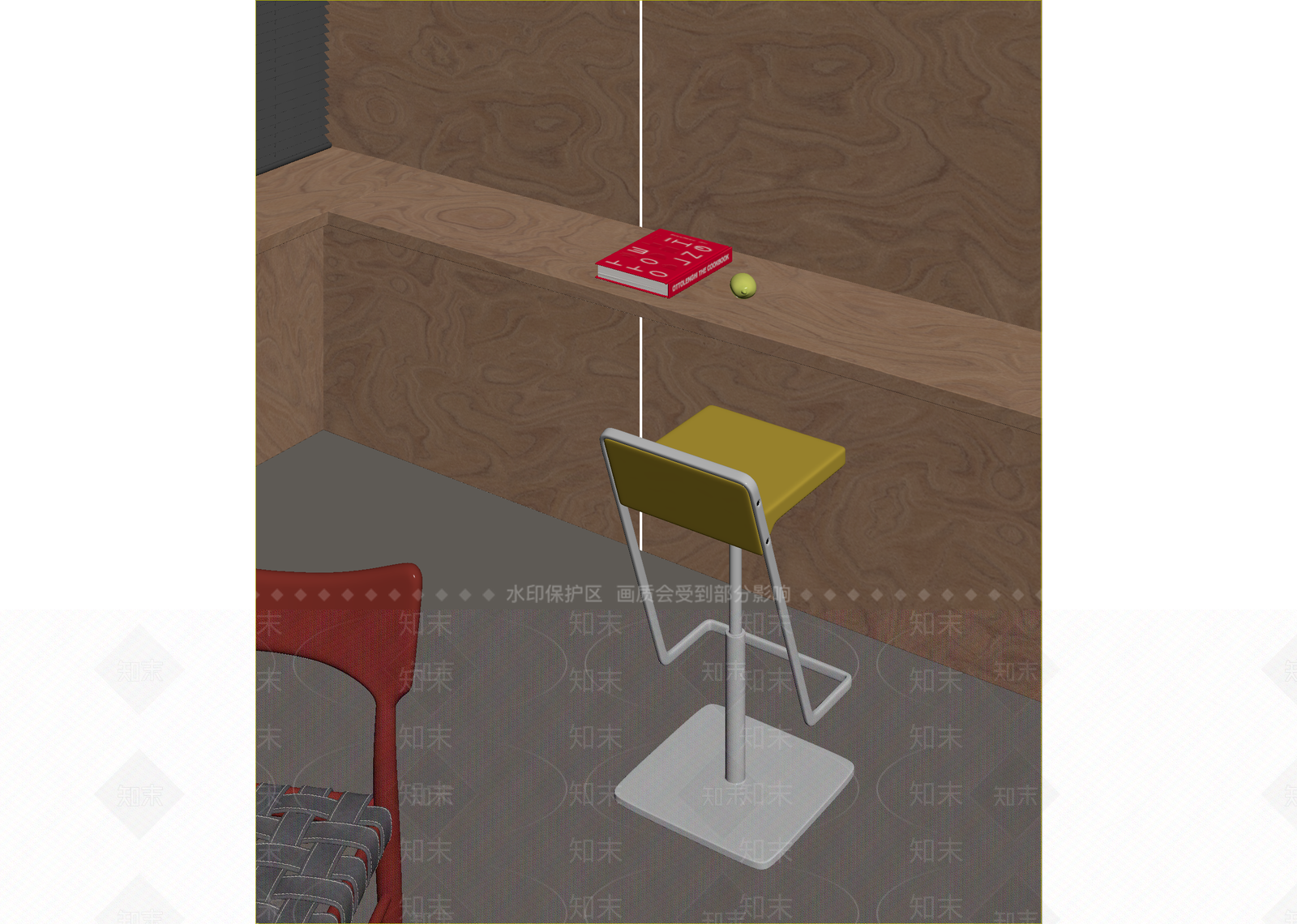 现代吧椅3D模型下载【ID:1215030538】