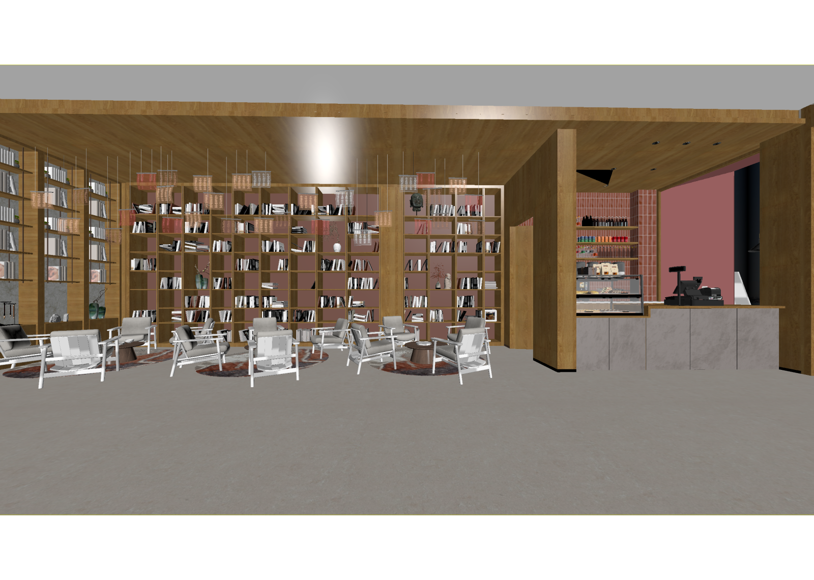 现代图书馆3D模型下载【ID:1214344271】