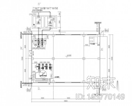 [重庆]生态工业园自来水厂工艺施工图cad施工图下载【ID:165770149】