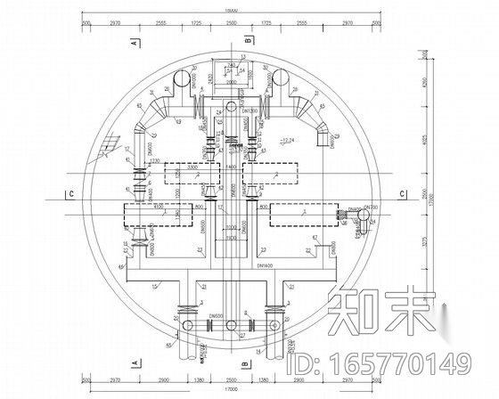 [重庆]生态工业园自来水厂工艺施工图cad施工图下载【ID:165770149】