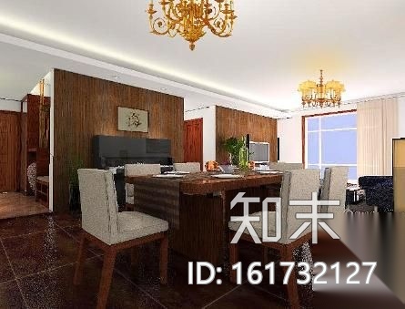 新式古典三居方案（含效果）cad施工图下载【ID:161732127】