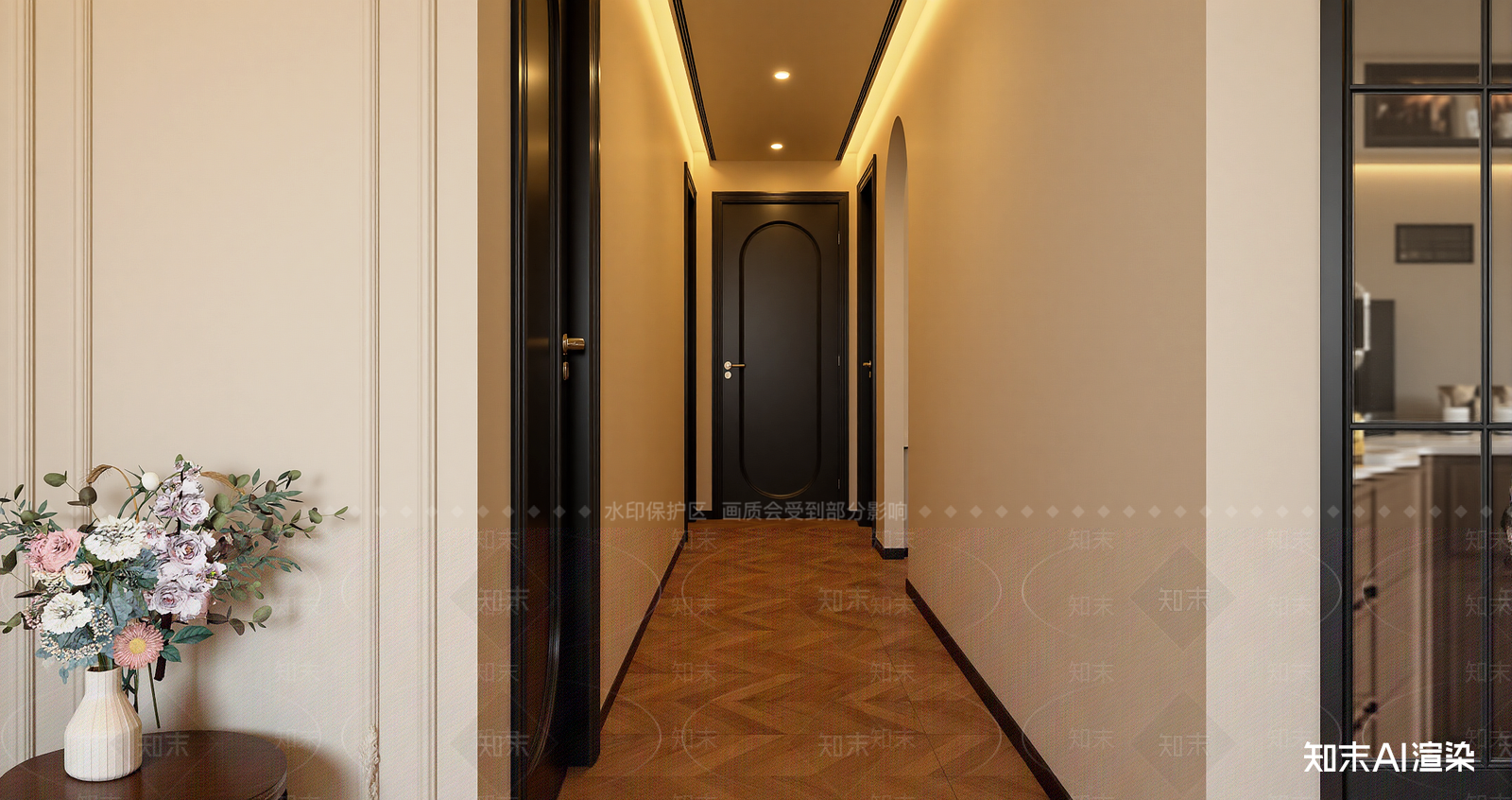 法式玄关3D模型下载【ID:1221514382】