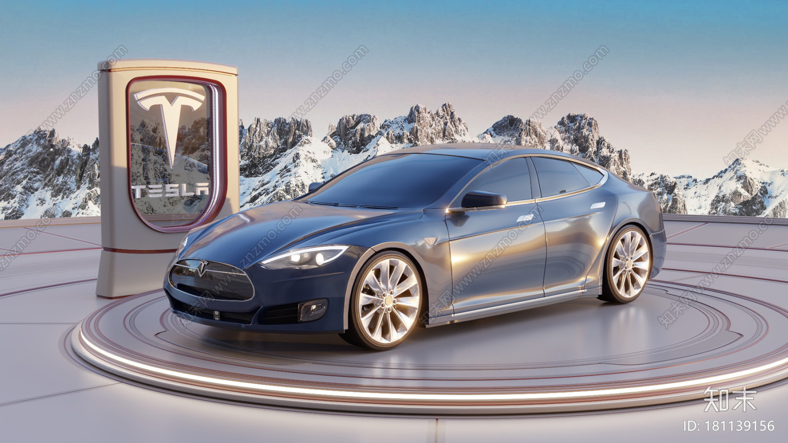 特斯拉车CG模型下载【ID:181139156】