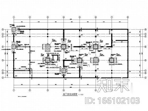 七层框剪结构综合楼装修改造加固结构施工图cad施工图下载【ID:166102103】