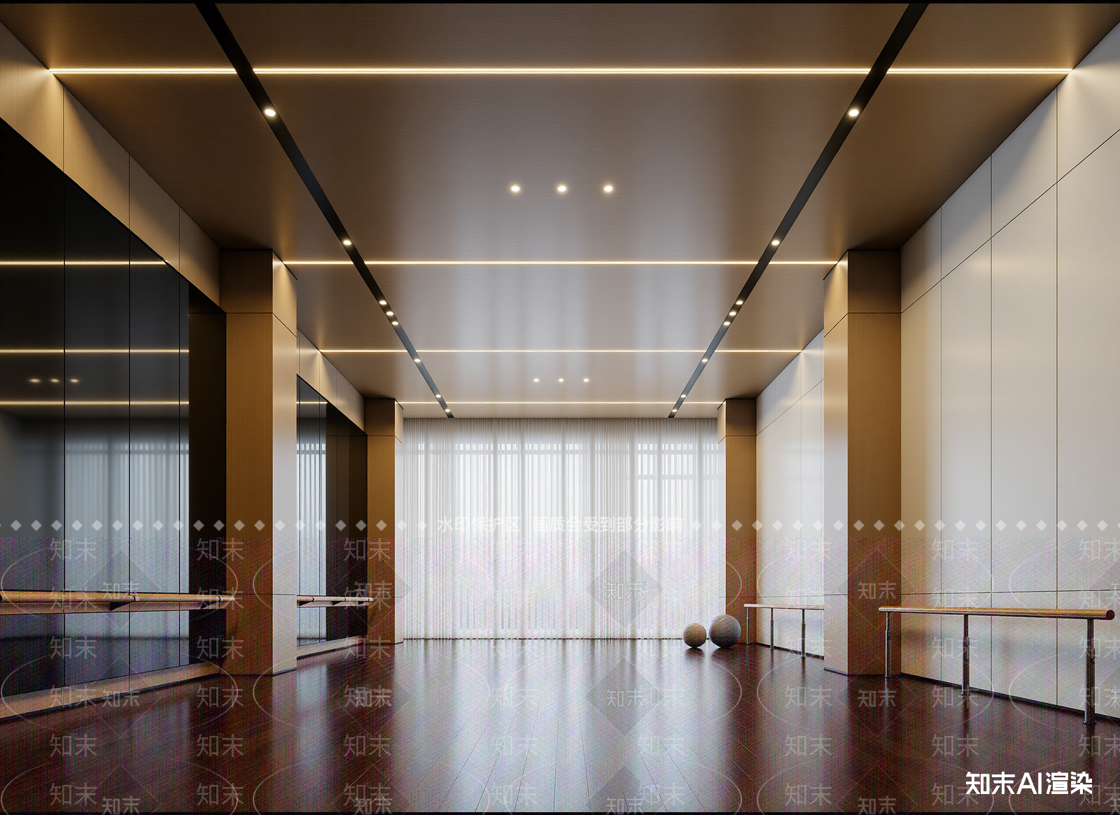 现代瑜伽室3D模型下载【ID:1214037293】