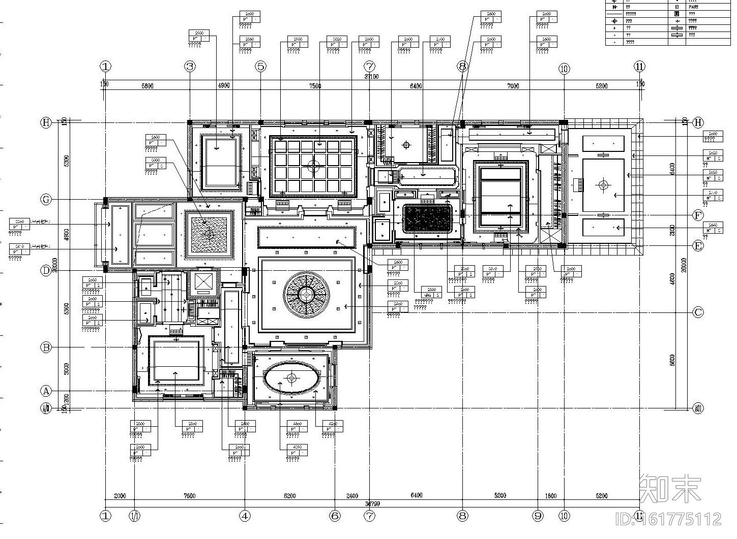 [江苏]某富商豪奢欧式别墅内部装饰施工图（附效果图）cad施工图下载【ID:161775112】