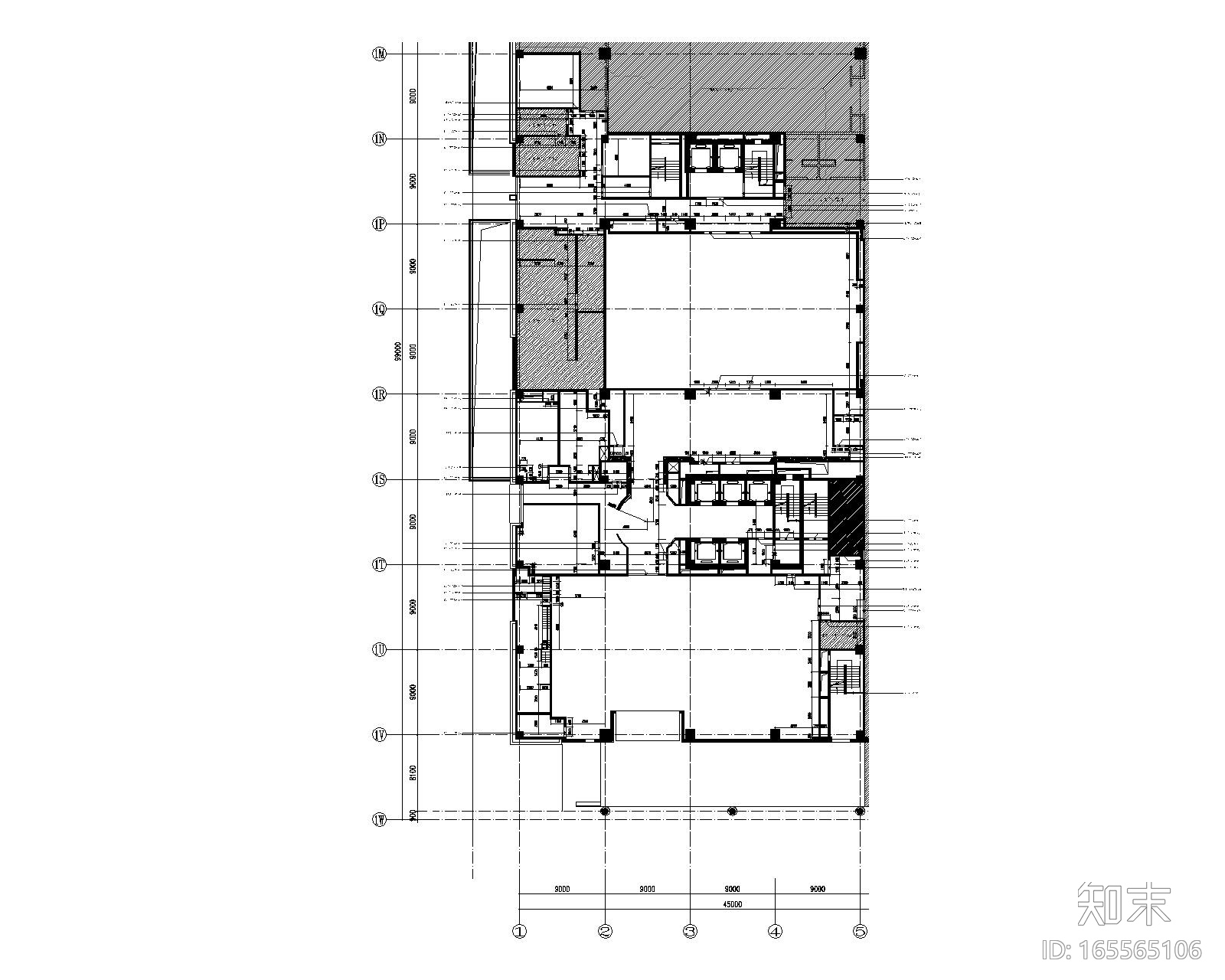 [苏州]诺富特五星商务酒店工程项目施工图cad施工图下载【ID:165565106】