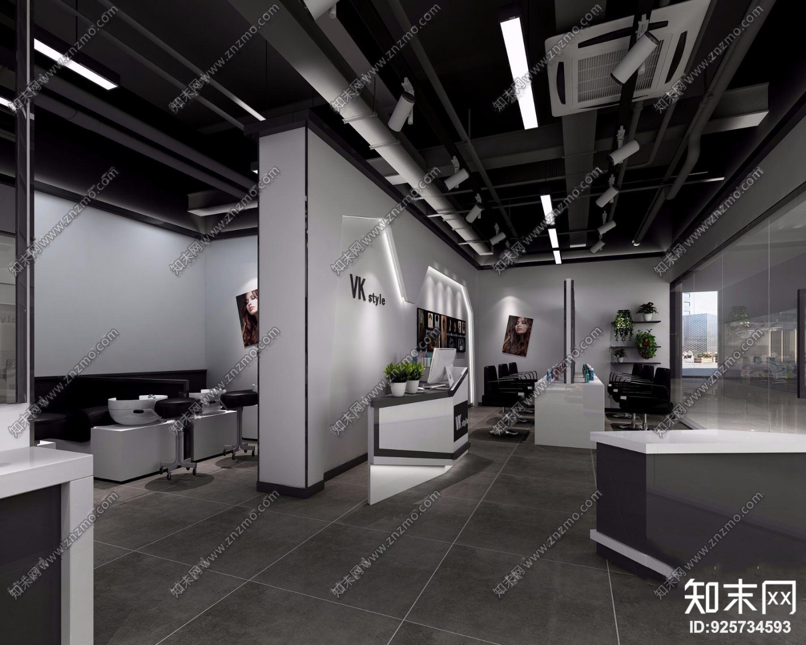 现代理发店3D模型下载【ID:925734593】