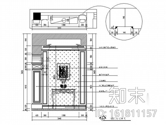 [江苏]鱼米之乡清新雅致300平欧式风格独栋别墅装修室内...cad施工图下载【ID:161811157】