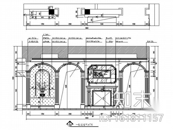 [江苏]鱼米之乡清新雅致300平欧式风格独栋别墅装修室内...cad施工图下载【ID:161811157】