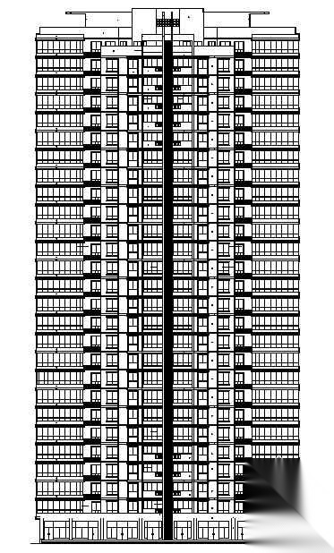 [平顶山]某家园小区二十七层住宅楼建筑结构水暖电施工图cad施工图下载【ID:168462126】