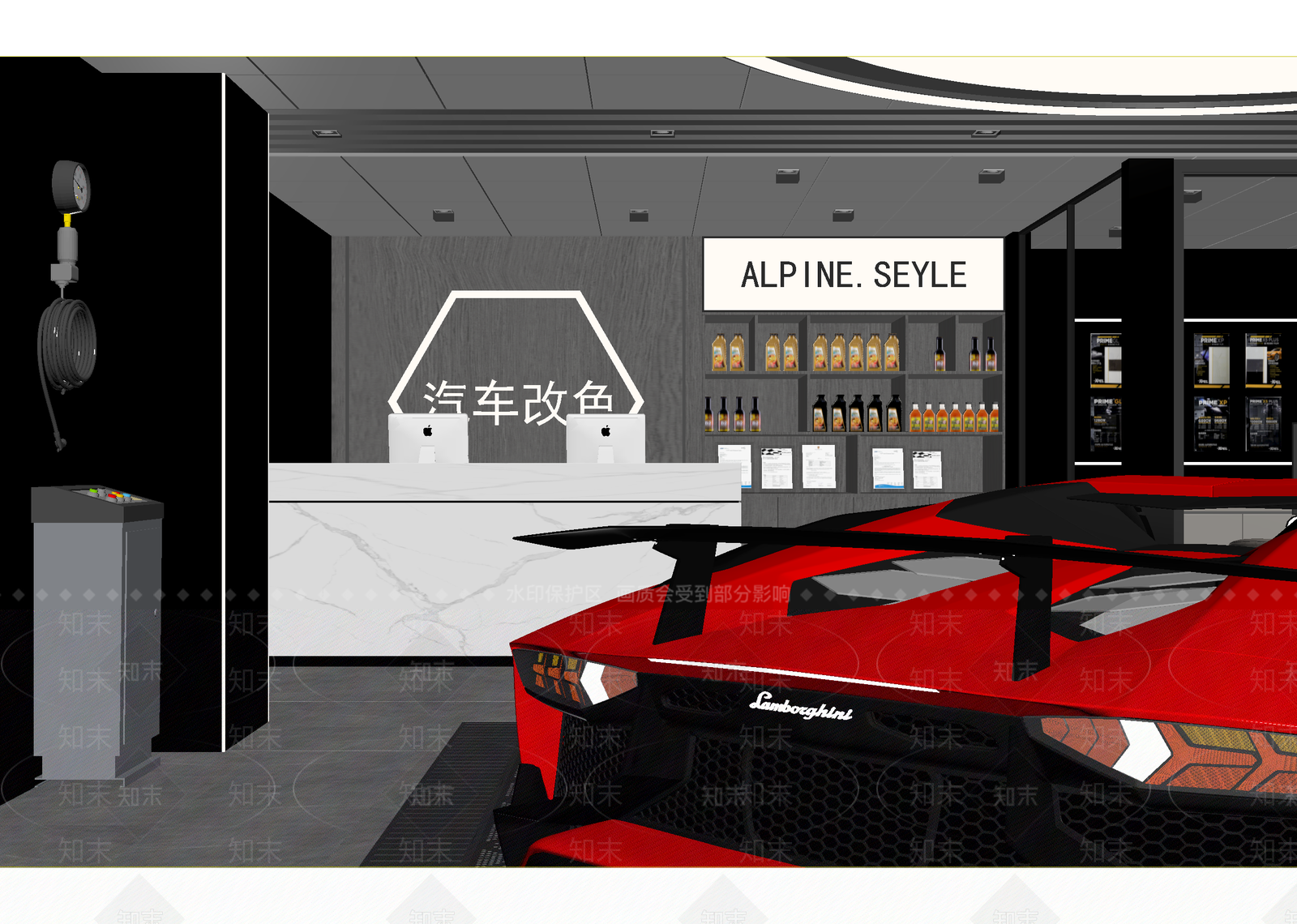 现代汽车展厅3D模型下载【ID:1215046407】