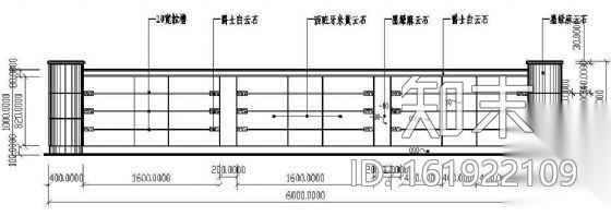 服务台立面图cad施工图下载【ID:161922109】