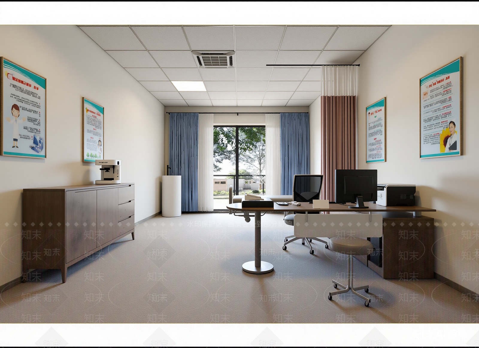 现代办公室3D模型下载【ID:1215014336】