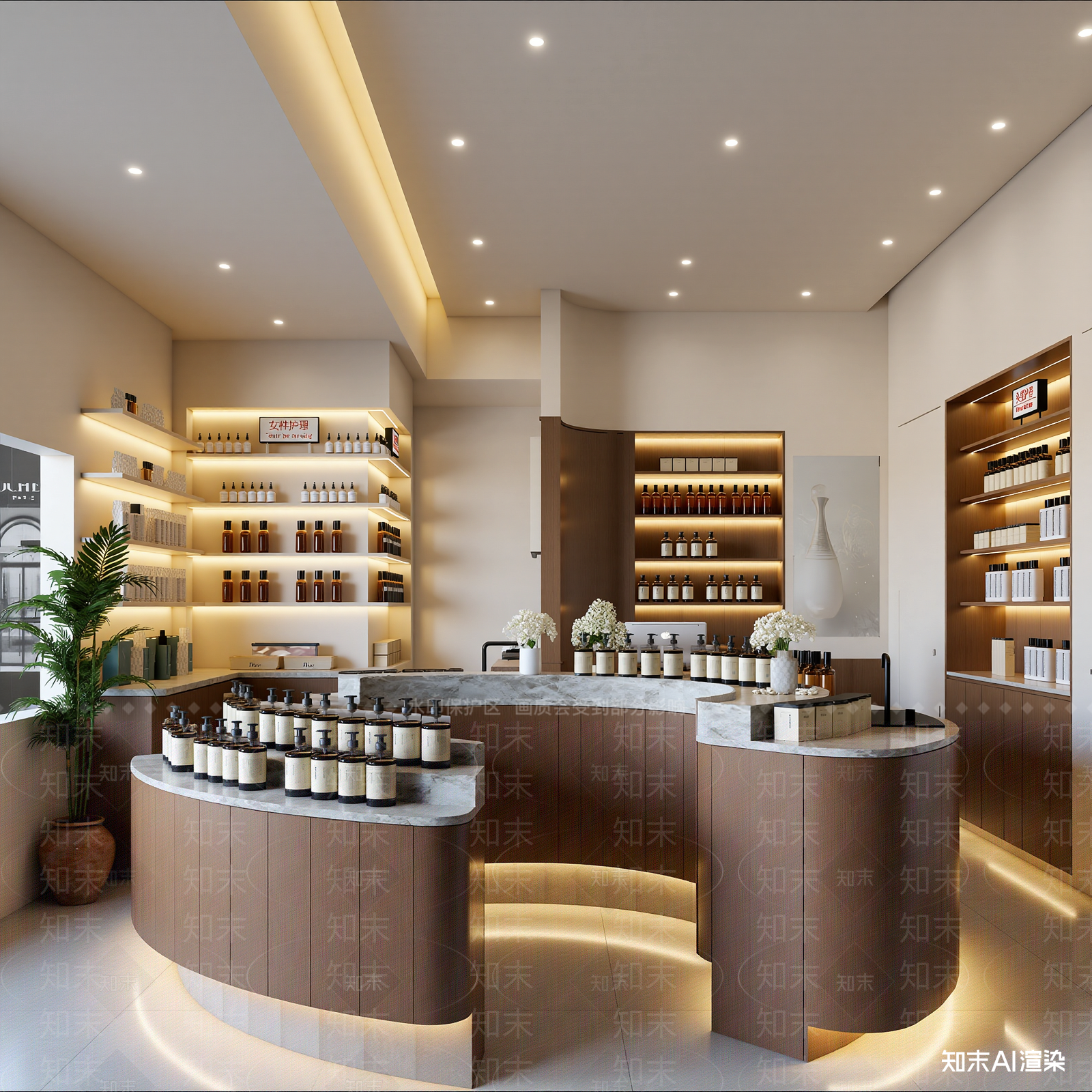 现代化妆品店3D模型下载【ID:1215017524】