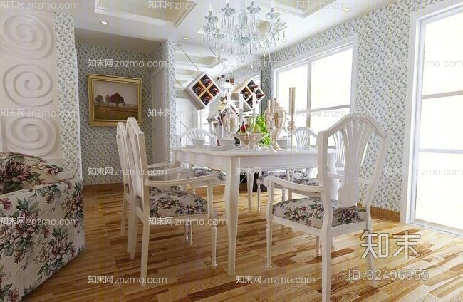 家居餐厅233D模型下载【ID:82496855】